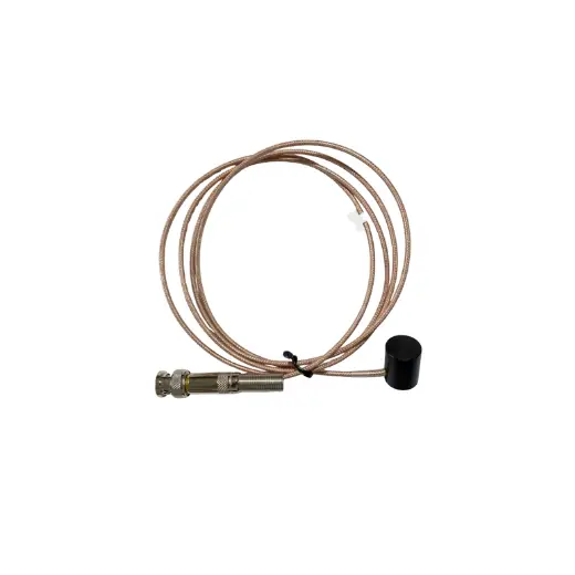 2MHz ultrasonic probe with cylindrical ABS housing and coaxial cable assembly