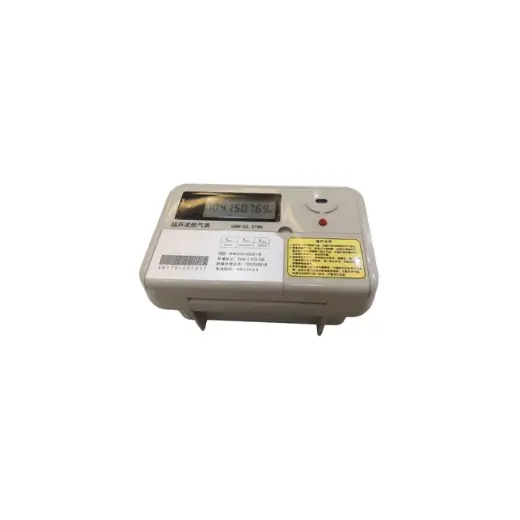 Ultrasonic gas meter with LCD display and wireless communication
