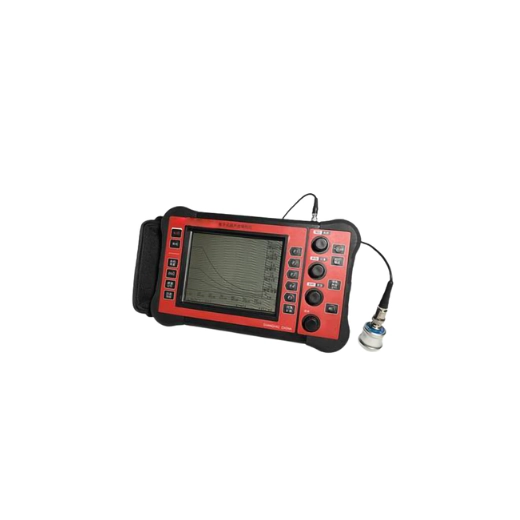 Ultrasonic flaw detector for NDT with 0.4–10MHz frequency range and LCD display