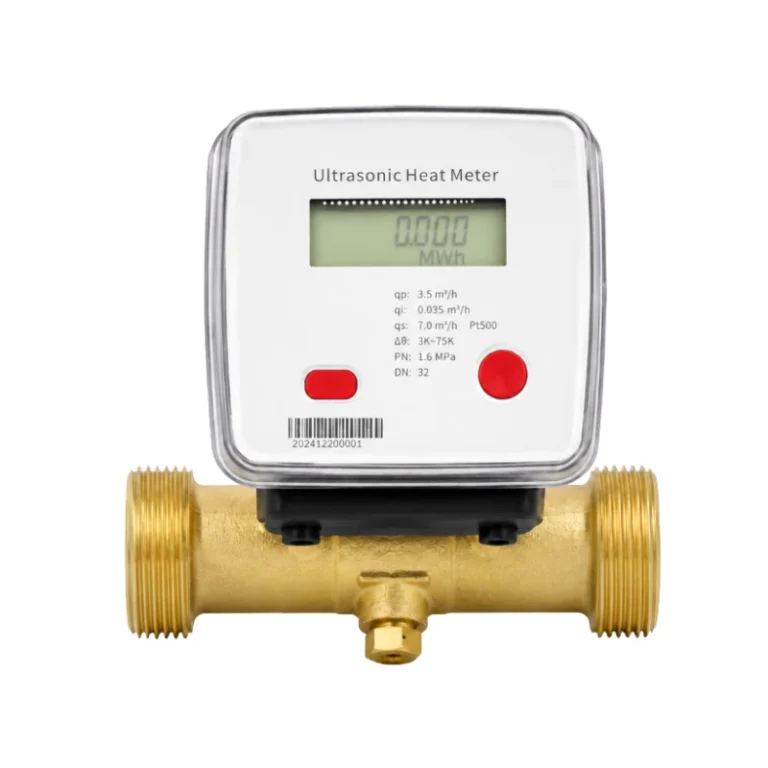 Compteur d’énergie ultrasonore résidentiel BBUEM-R avec corps en ligne en laiton