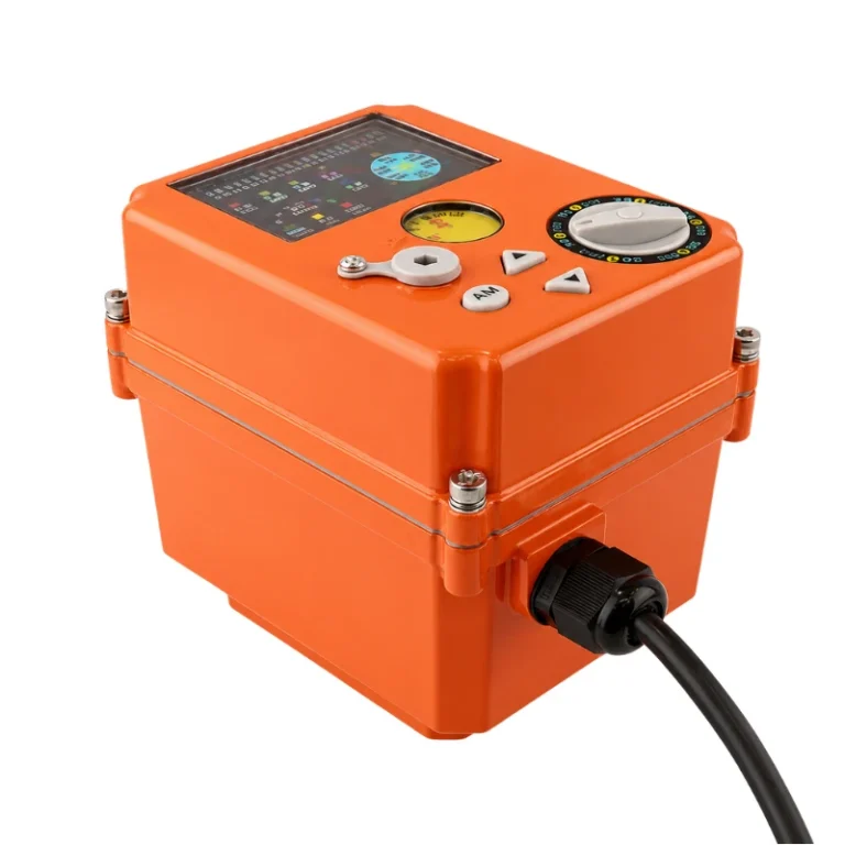 BBVA-MOD modulating electric valve actuator with color display and manual controls