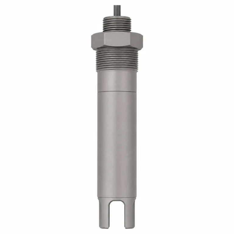 Transductor ultrasónico de nivel de líquido BBDM-2M-LS con sección de montaje roscada y extremo sensor en forma de horquilla