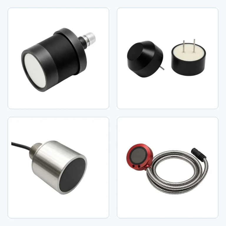 Série de transducteurs ultrasonores BBDM avec boîtiers cylindriques pour la mesure de distance et de niveau
