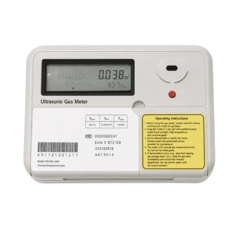 Intelligenter Ultraschall-Gaszähler BBUGM-S mit Digitalanzeige und integrierter Ventilsteuerung